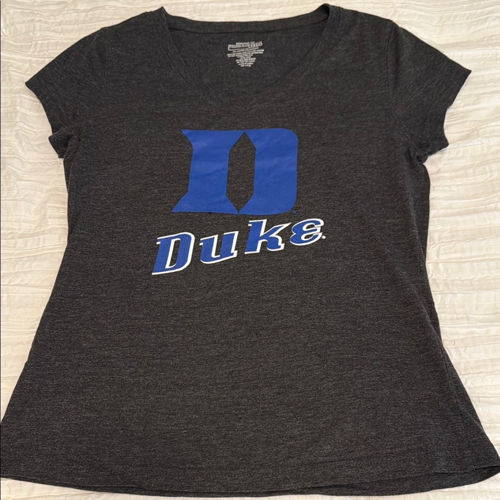 Duke Women's Gray T-Shirt Size Large
